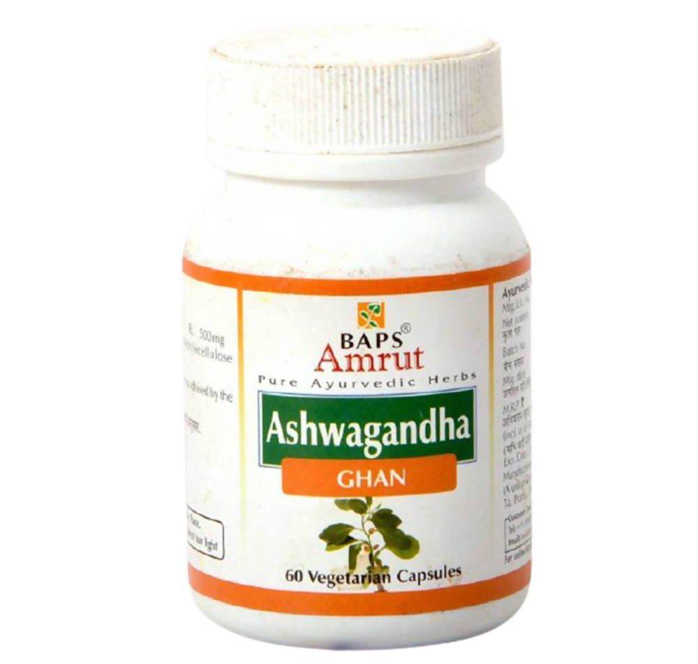 Baps Amrut Ashwagandha Capsules – 60 Vegan Capsules image 1