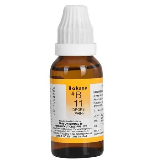 Bakson's Homeopathy B11 Drops (Pain) image 1