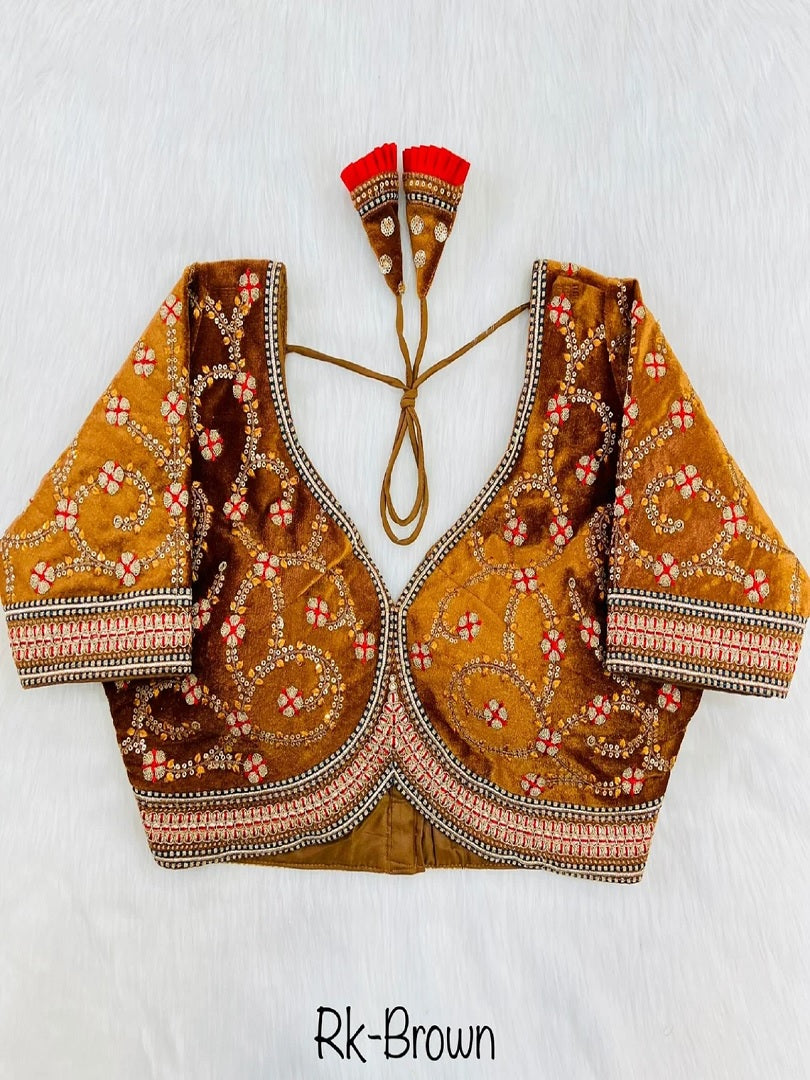 Heavy Pure Soft Velvet Blouse image 8