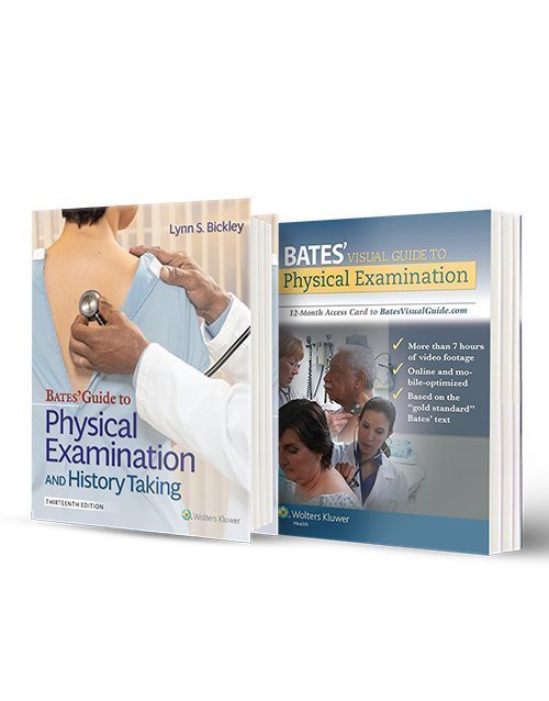 Bates’ Pocket Guide to Physical Examination and History Taking + Bates Visual Guide To Physical Examination ISBN 9781496338488 Paperback bookcover – AVRBOOKS