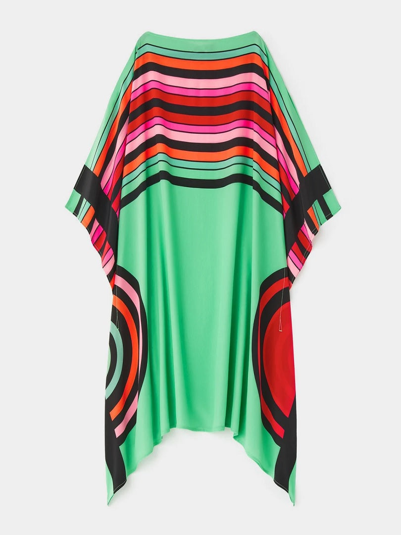 Striped Chelsea Georgette Short Kaftan Top For Women J5646 image 2