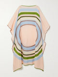 Casual Wear Circular Printed Silk Crepe Kaftan For Women J5687 image 2