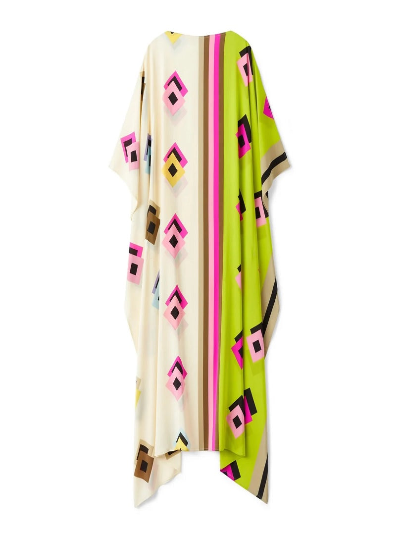 Women's French Moss Digital Printed Casual Wear Kaftans J5691 image 2