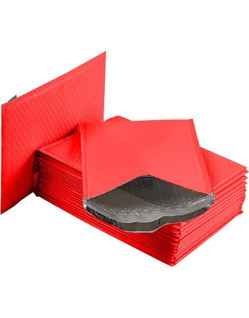 Red Poly Bubble Mailers – 12×14 Inch | Padded, Waterproof, Self-Seal Envelopes Paperback bookcover – AVRBOOKS