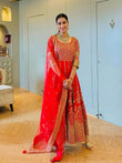Georgette With Embroidery Sequence Zari Design Work Bridal Gown 13-MA5 image 1