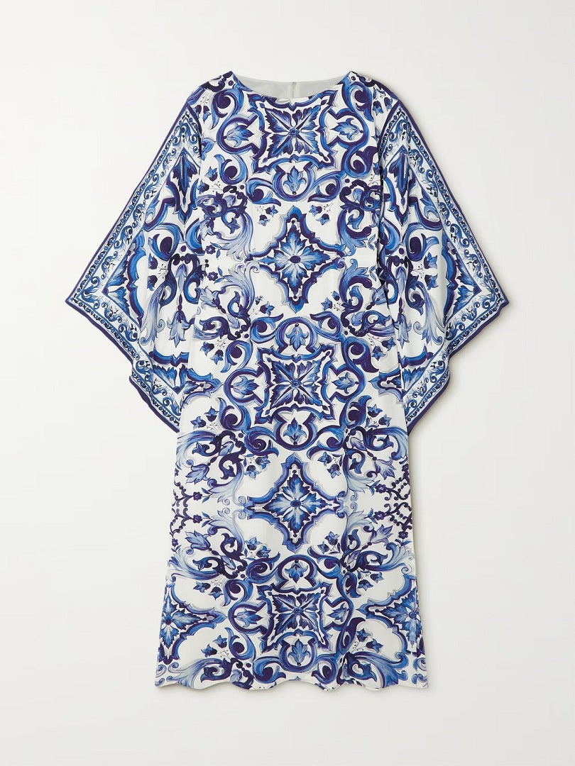 Beachwear Organza Silk Luxury Wear Modern Fashion Wear Women Kaftan J5797 image 3