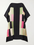 Summertime Boat Neck Printed Soft Silk Crepe Kaftan For Women J5609 image 2