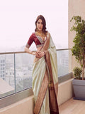 Soft Lichi Silk Kanchivaram Saree image 1