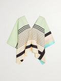 V-Neck Style Stripped Printed Satin Silk Co-ord Sets Kaftan + Pant For Women J5637 image 3