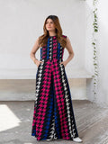 Party Wear Printed Korean Jumpsuit With Pockets J5715 image 1