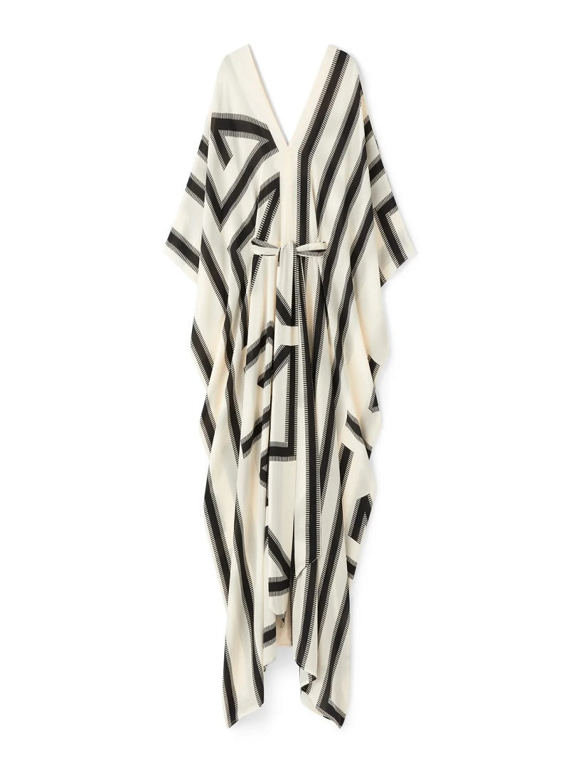 Lounge Wear French Moss Belt Style Kaftan (Free Size) J5716 image 3