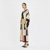 Women's Stripped Printed Kaftan Coord Sets J5641 image 1
