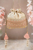 Antique Multicolor Embroidered Potli bag image 1
