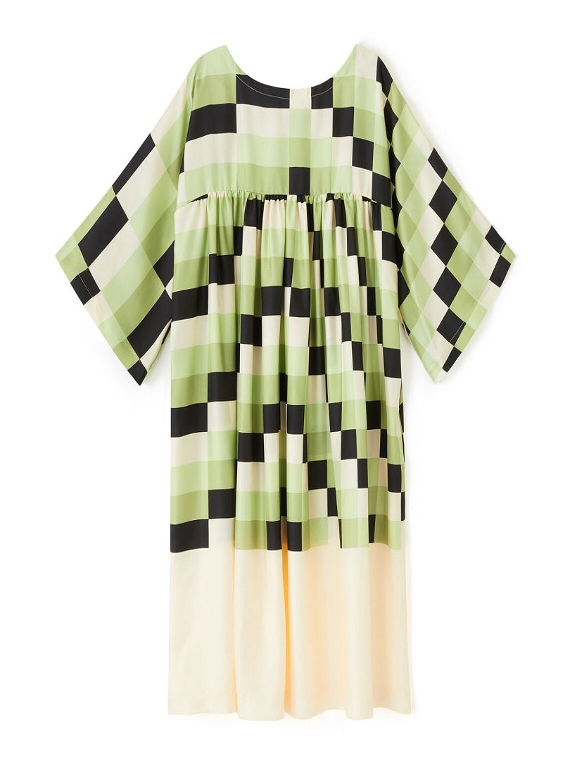 Checked Printed Women Short Maxi Top Party Wear Dress J5756 image 3