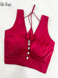 Fancy Party Wear Pleated Pattern Blouse image 1