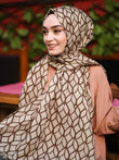 Geometric Printed Pashmina Cotton Dupatta Scarf Head Cover J5768 image 1