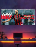 Zlatan Ibrahimović Split Poster – 300 GSM Matte Finish Wall Art for Football Fans Paperback bookcover – AVRBOOKS