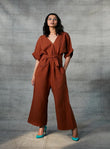 Cinnamon Linen Jumpsuit For Women image 1