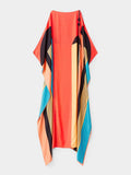 Women Printed Fancy Soft Satin Silk Kaftan J5628 image 2