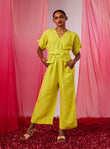 Neon Linen Jumpsuit For Women image 1