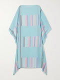 Satin Silk Printed Islamic Wear Calf Length Kaftans for Women J5586 image 2
