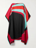 Daily Wear Calf Length Women Printed Satin Silk Kaftan J5588 image 2