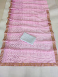Pink Georgette Embroidery Sequence Work Saree image 7