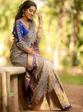 Soft Lichi Silk Kanjivaram Saree image 1