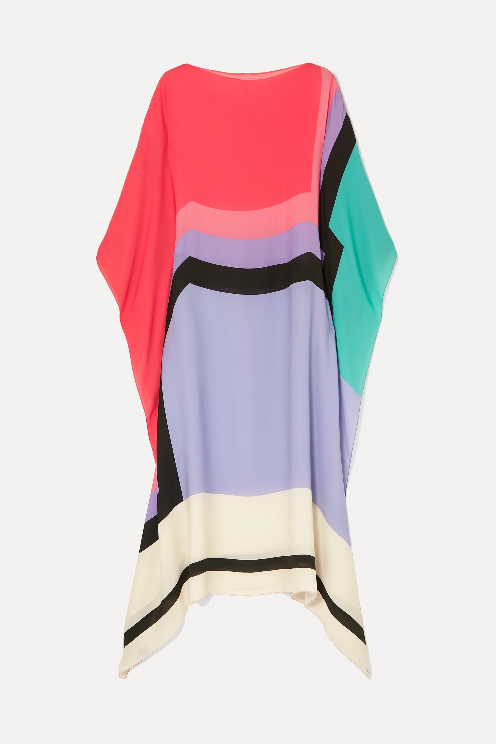 Soft Silk Crepe Kaftan, Beach Wear Caftan For Women's image 4