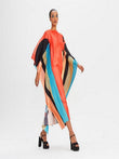 Women Printed Fancy Soft Satin Silk Kaftan J5628 image 1
