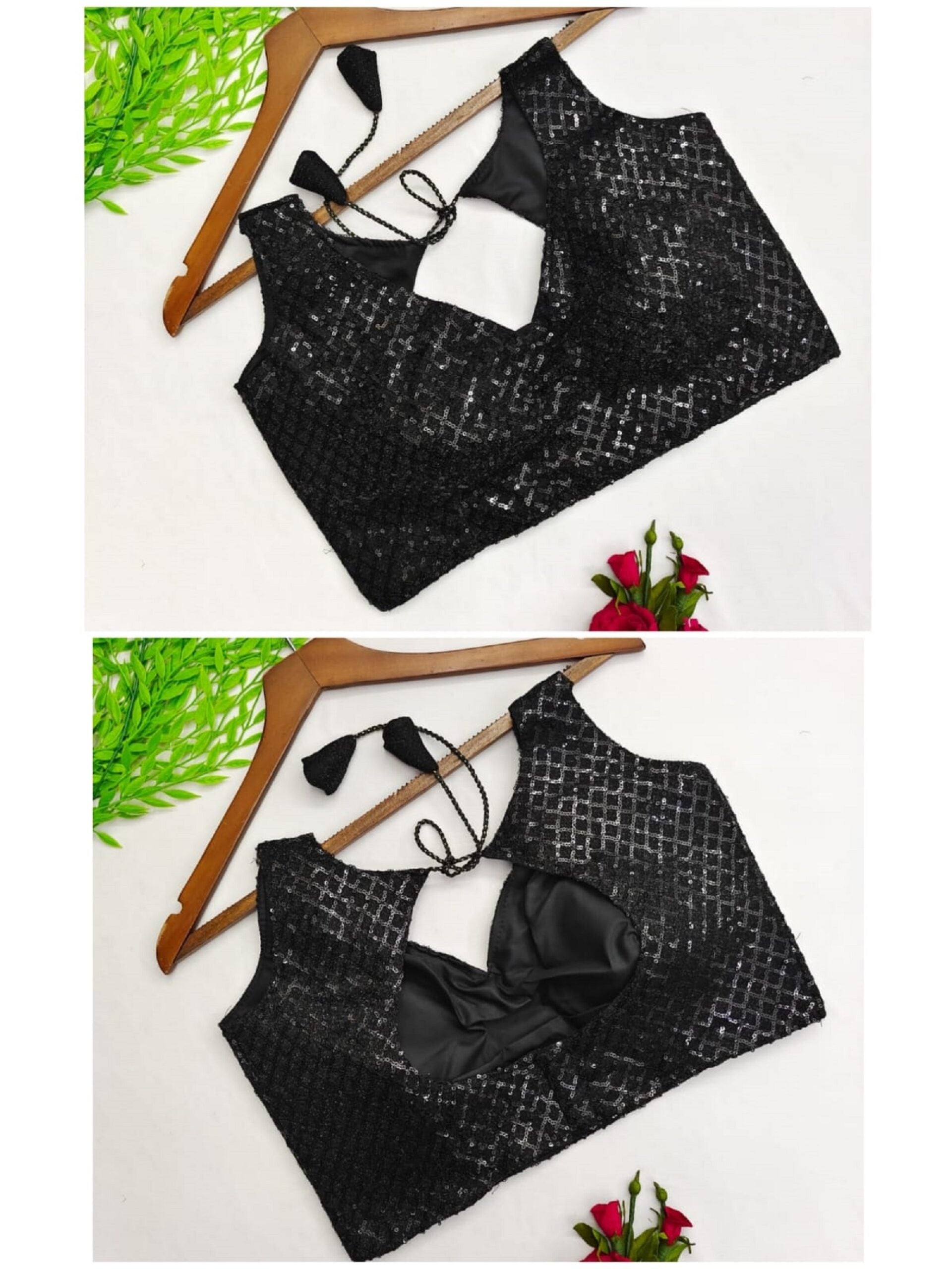 Chinon Silk Sequence Work Blouse image 9