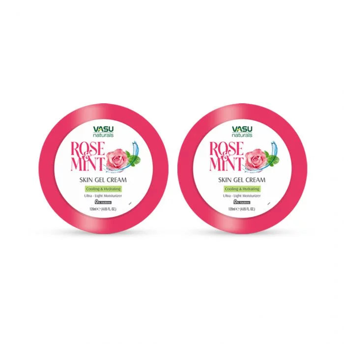 Vasu Naturals Rose & Mint Gel Cream - 120 ml (pack of 2) image 1