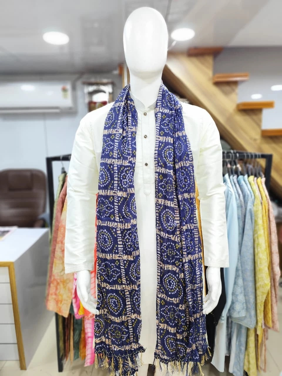 Designer Bandhani Dupatta For Kurta Festival Wear 16-VR image 9