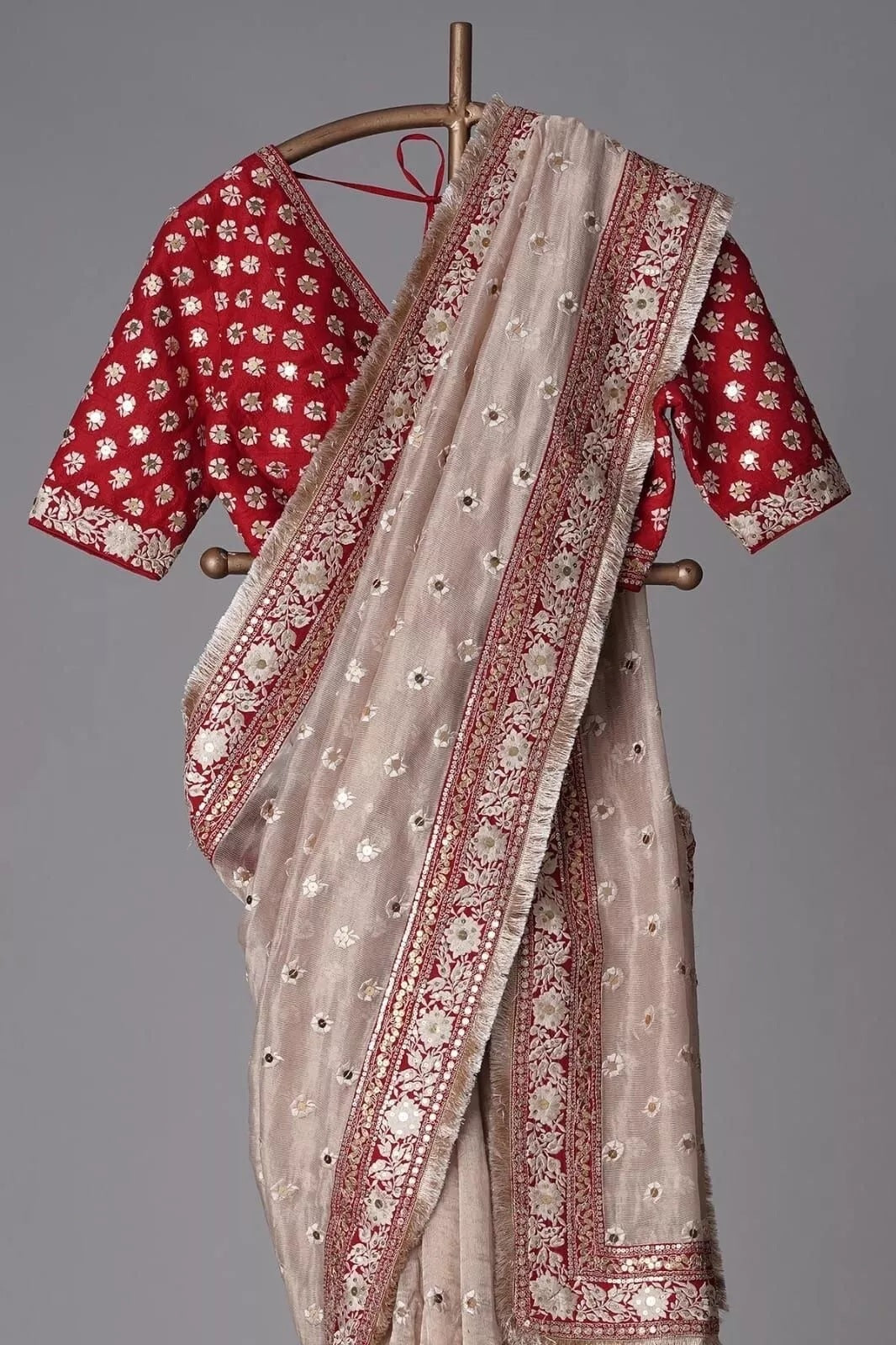 Heavy Organza Silk Party Wear Saree & Blouse image 10