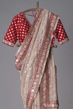 Heavy Organza Silk Party Wear Saree & Blouse image 10