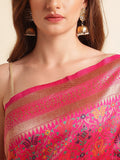 Women's Heavy Banarasi Weaving Patola Silk Saree image 6