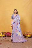 Soft Bamber Weaving Rich Pallu Traditional Wear Sari With Blouse 11-VF image 4