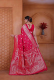 Wedding Designer Soft Silk Weaving Banarasi Sari With Blouse 11-VF image 13