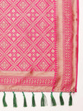 Women's Heavy Banarasi Weaving Patola Silk Saree image 7