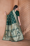 Soft Silk Saree Weaving Banarasi Traditional Wear Sari With Blouse 11-VF image 13