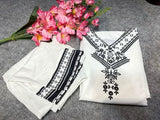 White Muslin With Digital Print Salwar Kameez image 10