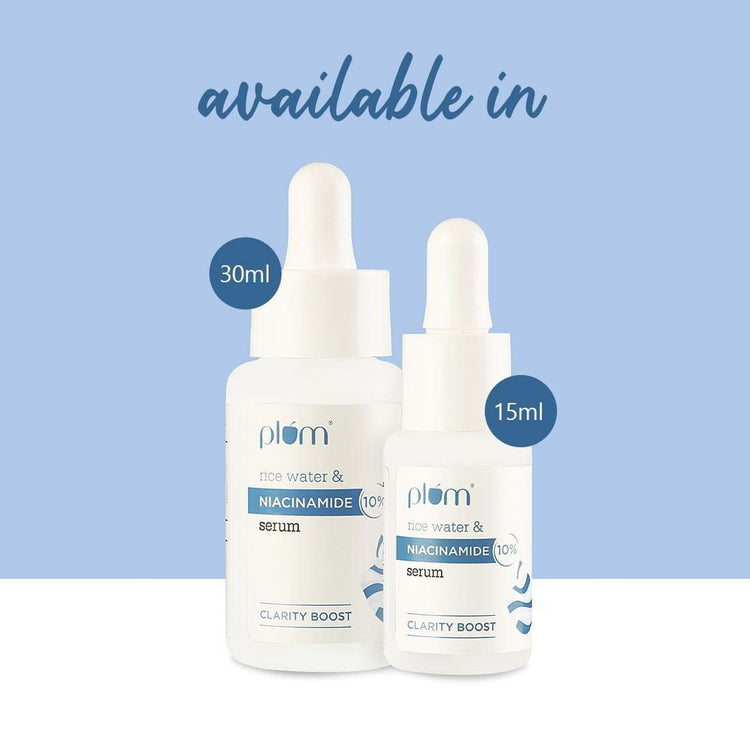 Plum 10% Niacinamide Face Serum with Rice Water-15ML image 2