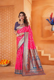 Soft Silk Weaving Saree With Banarasi Jari Work Designer With Blouse 11-VF image 5