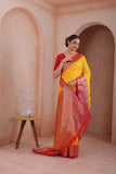 Indian Soft Silk Weaving Saree With Banarasi Jari Work With Blouse 11-VF image 13