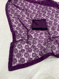 Soft Net With Satin Border Saree image 10