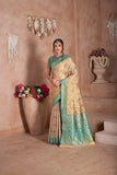 Pure Tissue Traditional Wear Wedding Festival Saree With Blouse 11-VF image 4
