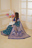 Traditionl Soft Silk Weaving Saree With Banarasi Jari Work With Blouse11-VF image 13