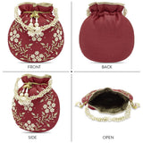Maroon Potli Bags Valentines gift for her image 9