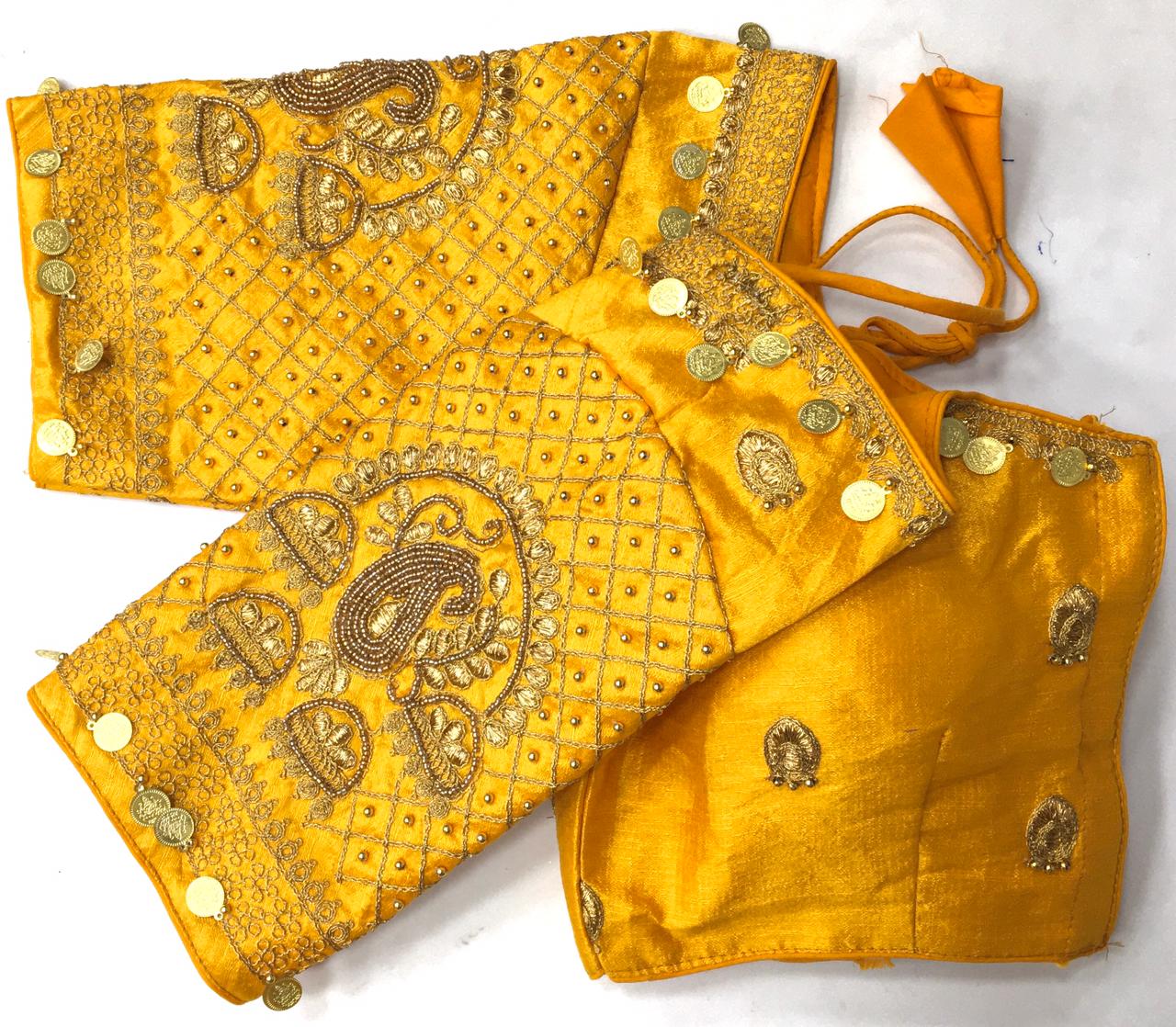 Fancy Phantom Silk Wedding Wear Blouse Latest Designer Choli Top image 9