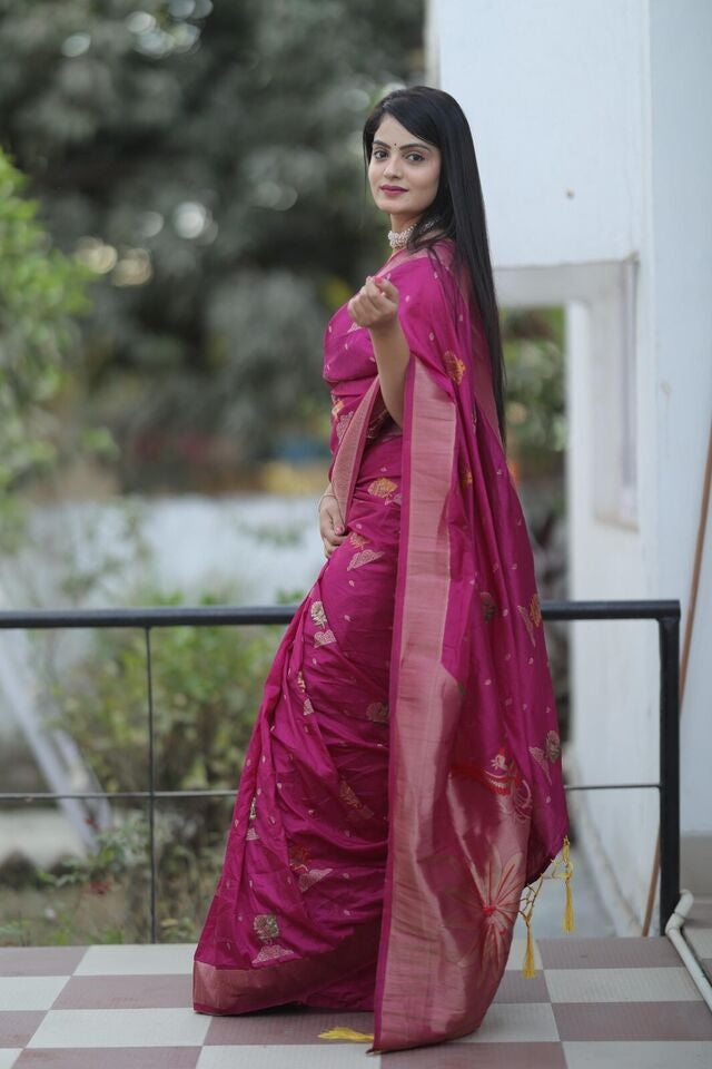 Soft Dola Fabric With Rich Pallu Saree image 11